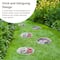 Glitzhome® 10" Cement Hummingbird & Flower Textured Stepping Stones Set